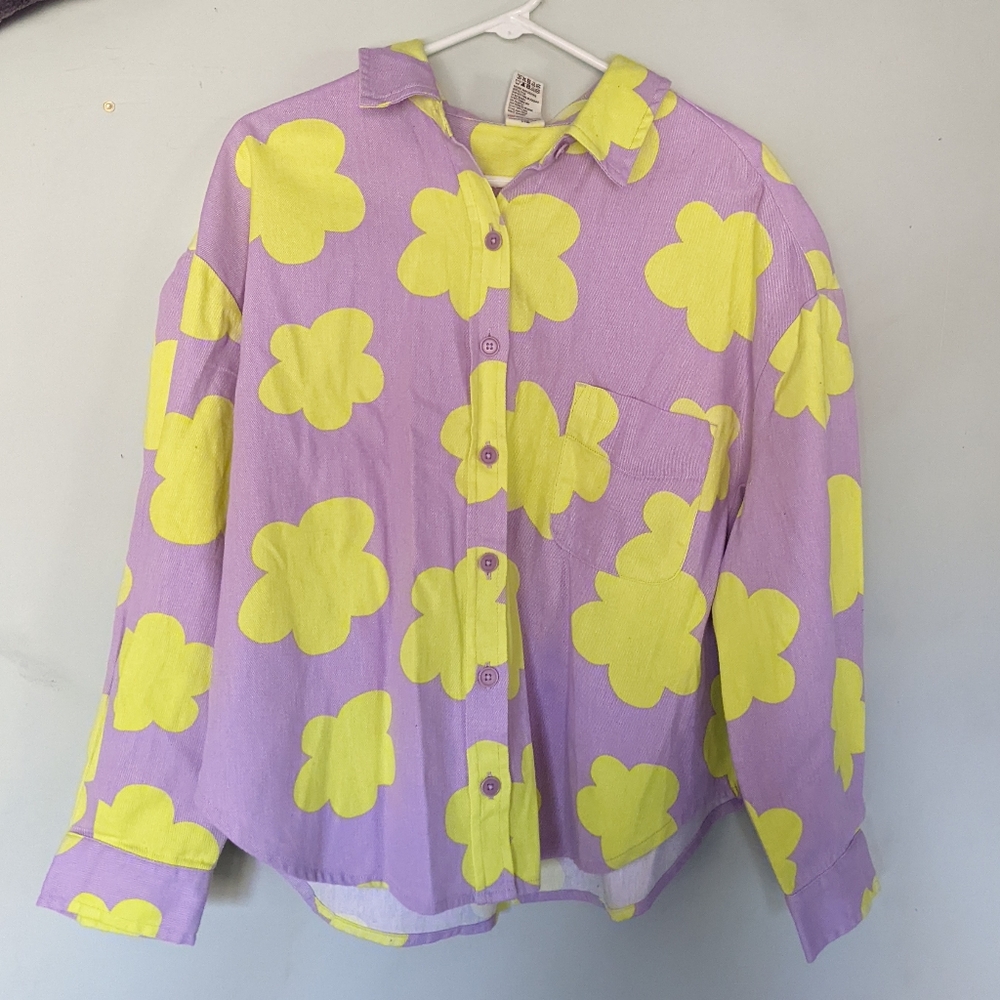 Lucy & Yak floral Lenny overshirt